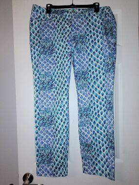 Lily Pulitzer Kelly Pineapple Blue Green Sz 14